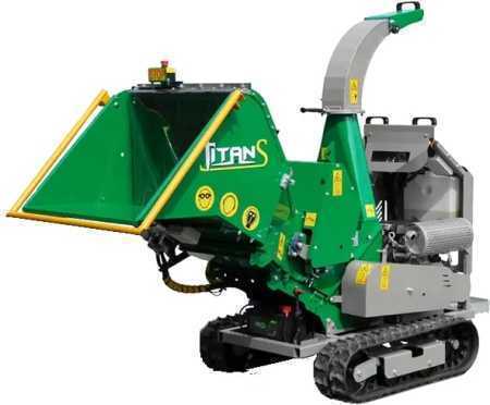 TITAN SUPER TRACKED - 100mm patented disk wood chipper
